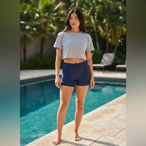 Under Armour Women's Navy Blue Shorts- Size Medium